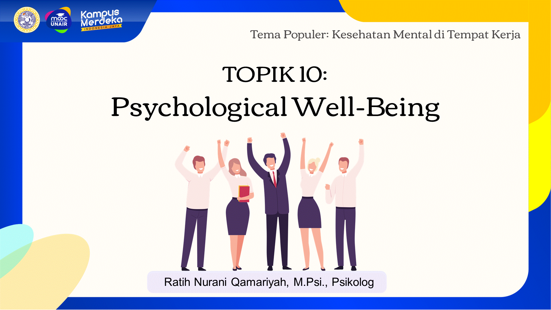 TOPIK 10 PSYCHOLOGICAL WELL-BEING